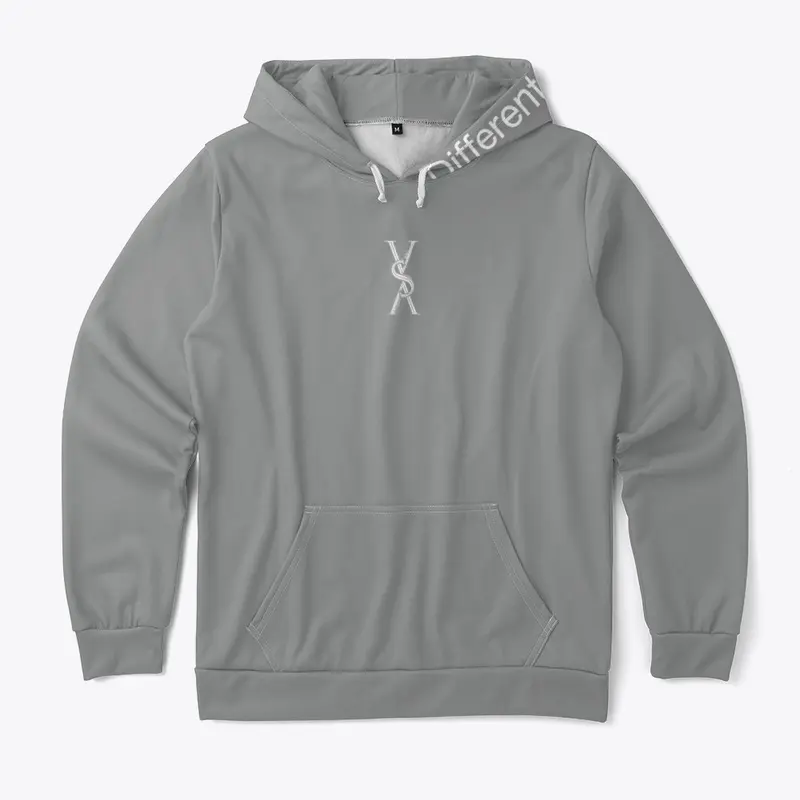 Grey VSV Logo Unisex "Different" Hoodie 