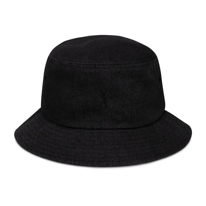 Black/Black VSV Black Denim Bucket Hat